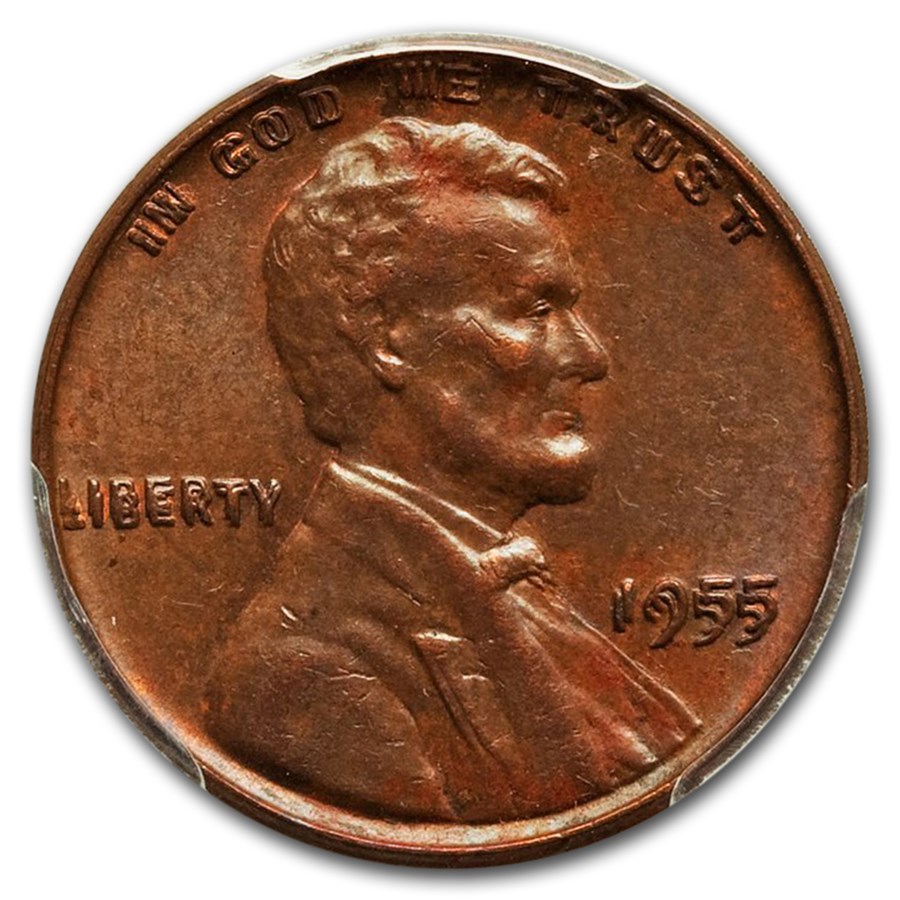 Lucky One Cent 1955 Double Heads